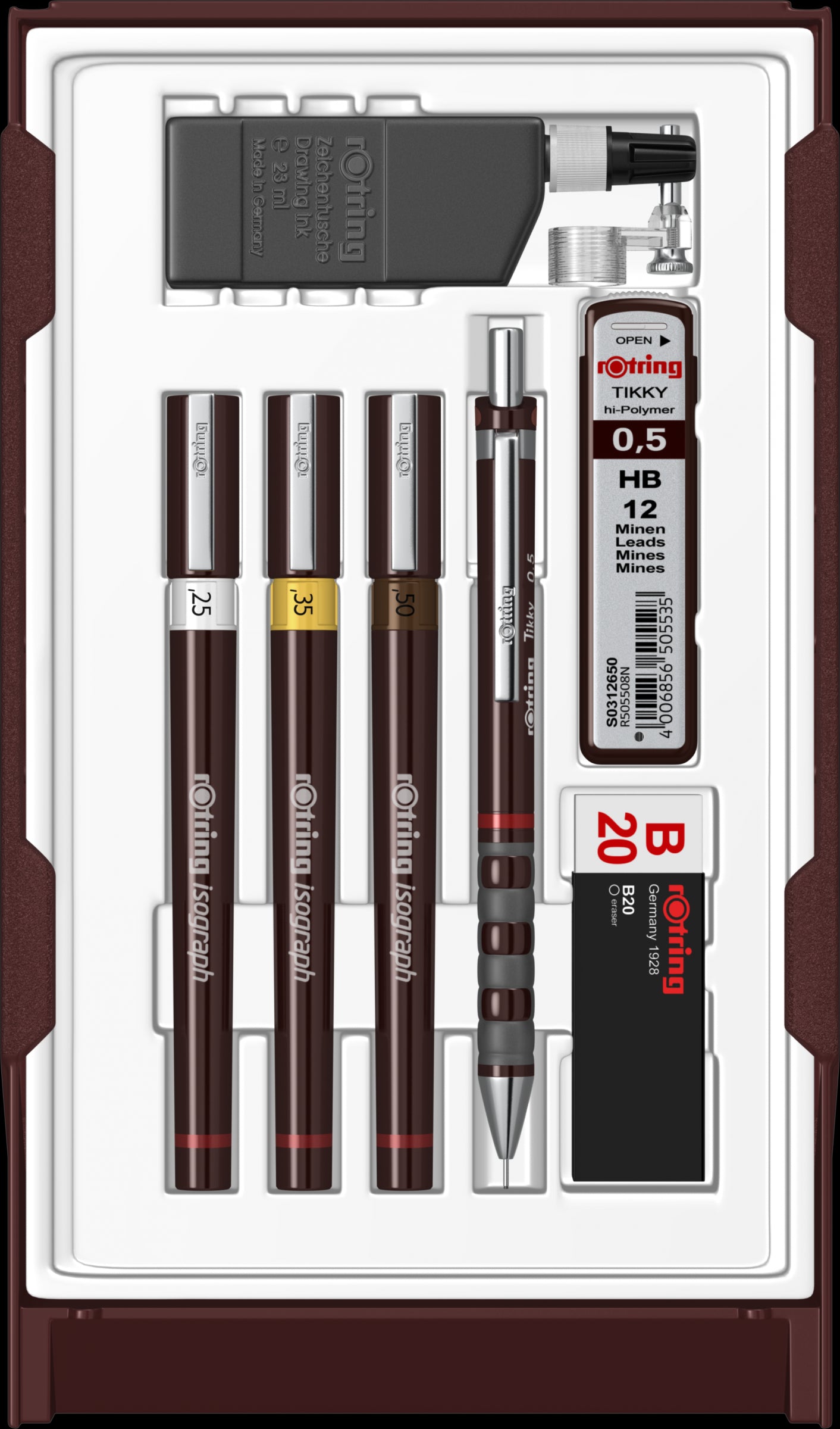 TRUSA ISOGRAPH 0.25/0.35/0.5 COLLEGE ROTRING TRUSA ISOGRAPH 0.25/0.35/0.5 COLLEGE ROTRING